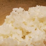 御幸町 田がわ - 竃で炊きたてのご飯。