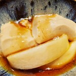 御幸町 田がわ - アールグレイのブラマンジェ、白桃。