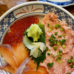 磯丸水産 - (2019.08)いくら・サーモン・ネギトロ丼