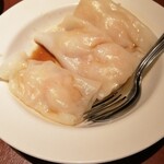 福盈門 - エビ入り蒸しクレープ　¥583(税込み)
入ってるエビが大きい！　エビ感ダイレクト