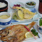 レストラン 海幸苑 - 10月からの新メニュー「小浜御膳」登場!!のどぐろの一夜干しをはじめ天ぷら、近海お刺身、茶碗蒸しと欲張りな小浜の旬御膳になります。