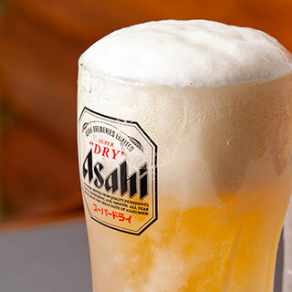 凍結ジョッキ生ビール、人気の果実サワー、定番ドリンクも多数◎