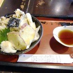 中国山地蕎麦工房 ふなつ - 天ぷら割子そばの天ぷら