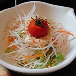 びっくりドンキー - 和セットのディッシュサラダ。