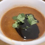 チリトマ ラーメン THANK - チリトマつけめん(スープ)