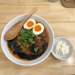 チリトマ ラーメン THANK - スペシャルチリトマラーメン＋自家製カッテージチーズ
