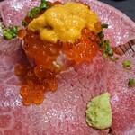 吉祥寺 肉ドレス海鮮丼 - 