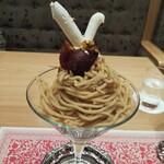 水信フルーツパーラー - モンブランパフェ