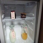 Yumeya - 館内：ことり葉（オレンジジュース、牛乳、バナナ酢、梅干し）