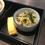 うなぎのねどこ - 玉子焼と小松菜きのこお浸し