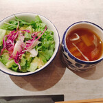 代官山焼肉 kintan - サラダとスープ