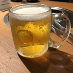 138096176 - ハートランド生ビールは焼肉屋さんで珍しいですね。380円というのもお得。