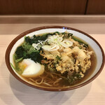 そばの神田 東一屋 - アサソバビンボー！　
      朝そば＋小柱かき揚げ！　