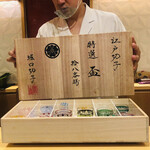 銀座 しのはら - 堀口切子の盃 江戸切子