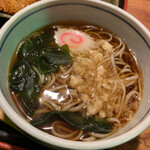 Masuda ya - ミニたぬき蕎麦アップ