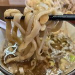 自家製麺 まさき - 【2020.10.6】ワシワシ極太麺‼️