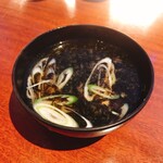 おたる政寿司 ぜん庵 - 岩のりの味噌汁