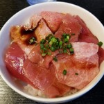 塩そば専門店 桑ばら - 本マグロ丼と鰹出汁のかけそば定食