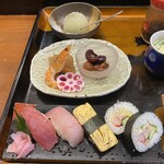 Chiyo sushi - 寿司、八寸、梅ゼリー