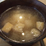 フクモリ - 蕪と油揚げの味噌汁