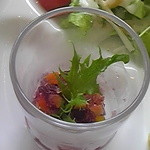 空の駅 風和里しばやま レストランフワリ - いろどり野菜のゼリーサラダ。