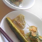 空の駅 風和里しばやま レストランフワリ - 天ぷらと芝山名物のやんき。