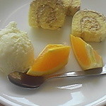 空の駅 風和里しばやま レストランフワリ - デザートはシンプルな感じ。