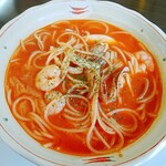 トラットリア マンマ - 料理写真:海の幸トマトスープスパゲティ