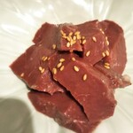 焼肉 喰心 - ハツのにんにくしおだれ