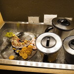 厨翠山   - ラウンジ　ティータイムのプチケーキとドリンク