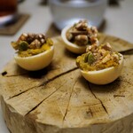 厨翠山   - 南瓜、胡桃、鯖の一口シュー