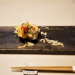 厨翠山   - 米茄子と時鮭のタルタル