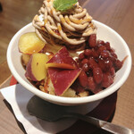 Kurashiki Kohi Ten - さつま芋の甘露煮和風モンブラン