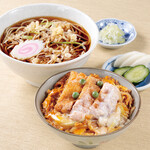 げたや蕎麦 - かつ丼セット