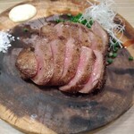 焼肉 竜 - 黒タンステーキ　2020年10月