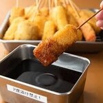 Tabenomihoudai Izakaya Takatsuki Chabuchabu - 串カツ盛り合わせもあります！4・6・8本盛り♪