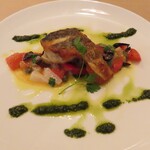 Felicita Pizzeria Trattoria - 鮮魚のソテーお魚に合わせたソースで(ハーフ)