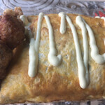 焼きそば 瑠璃 - 幸せスペシャル（オム焼きそば・から揚げ２ケ・ドリンク）700円 ドリンク無し→600円