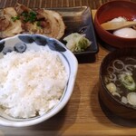 肉汁餃子のダンダダン - 炙りチャーシュー定食750円