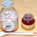 いちびこ - いちびこミルク & いちごのプリン