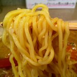 味噌の達人 - 麺は中細