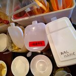 味噌の達人 - 入口正面にある「トッピングコーナー」