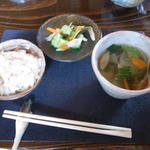 わたしの台所　和 - 刻み筍ご飯。だご汁。お新香。