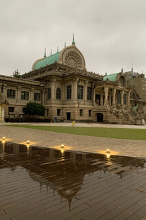 Tsukiji Honganji Kafe Tsumugi - 築地本願寺が見える風景はココだけの特権