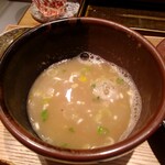 中華蕎麦 とみ田 - スープ割り