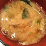 名古屋名物 みそかつ 矢場とん - 味噌汁 (*´-`)