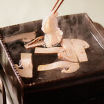 日本料理 櫻川 - 松茸と鱧のしゃぶしゃぶ