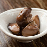 Chicken liver pickled in soy sauce