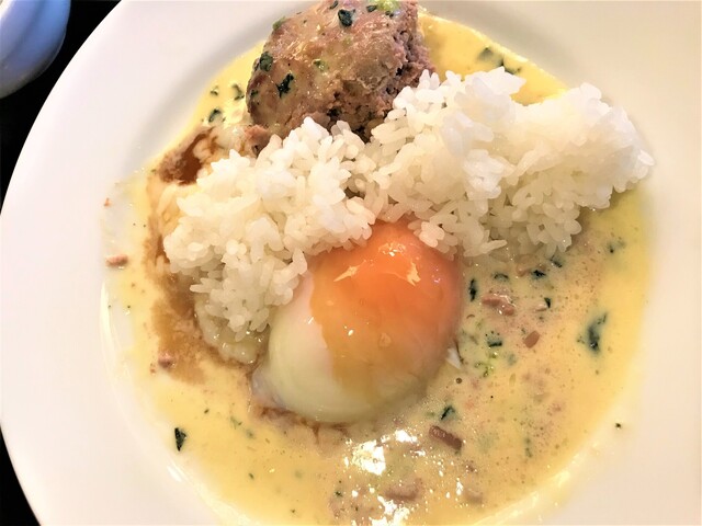 へそハンバーグを余すことなくいただく方法 By つら キッチン亀 カメ 中板橋 洋食 食べログ