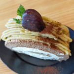 cafe トトノエ - ロールケーキ 和栗のモンブラン 600円